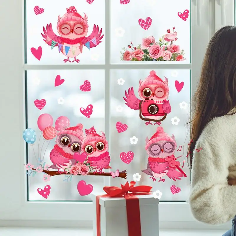 Наклейки в форме сердца на день Святого Валентина водонепроницаемые