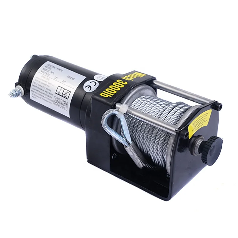 

DC 12V/24V 3000lb 1361KG ATV/UTV electric winch wire rope type car winch