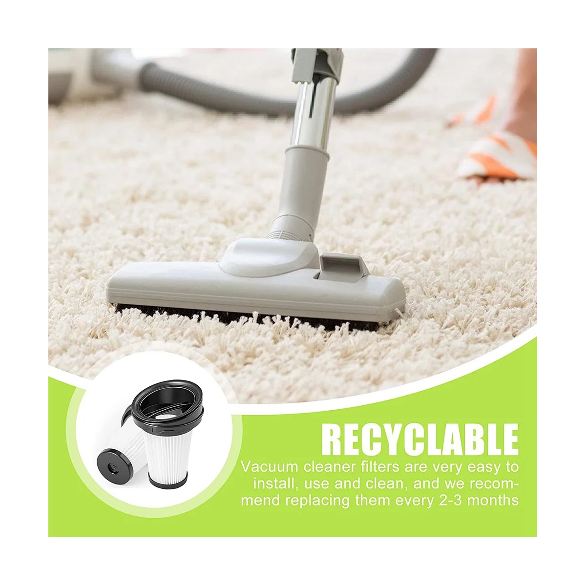 8 фильтров для ручного пылесоса Vch 9629 9630 9631 фильтр с чистящей щеткой