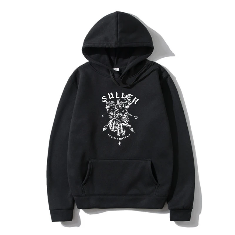 

Sullen Mens Des Warm Outerwear Black Hoody Hoodys Tattooed SweaOuterwear