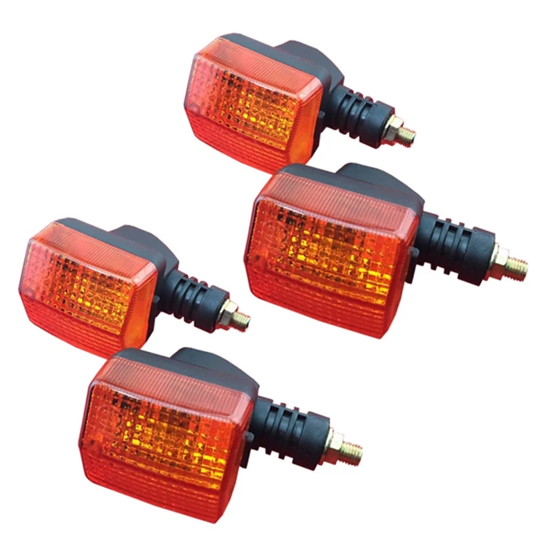 

4X Motorcycle Turn Signals Scooter Indicator Parts Motorbike Turn Signal Light Lamp Amber Flasher For Honda 125 CBT