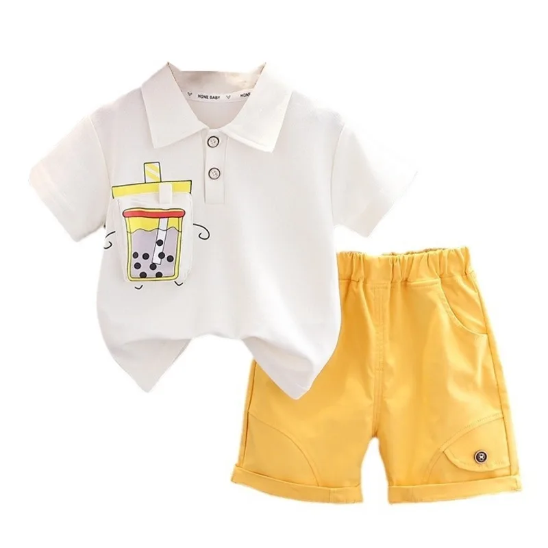 

New Summer Baby Clothes Suit Children Boys Casual T-Shirt Shorts 2Pcs/Sets Infant Outfits Toddler Sports Costume Kids Tracksuits