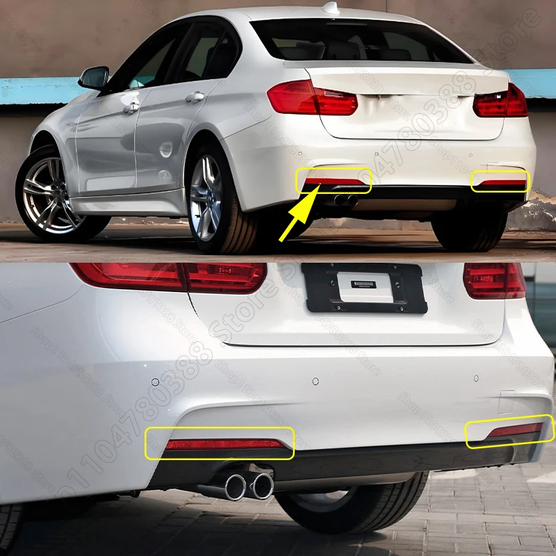 Фото Задний светоотражатель (фонарь) для BMW 320i 328i 330i 335i 340i ActiveHybrid 3 (F30 F31) 2012-2017 гг., артикулы 63147847165, 63147847166 №3