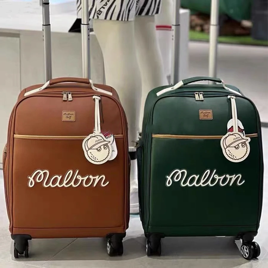 2023 new golf bag clothing bag new suitcase trolley case luggage password box High-grade leather golf bag outdoor travel bag