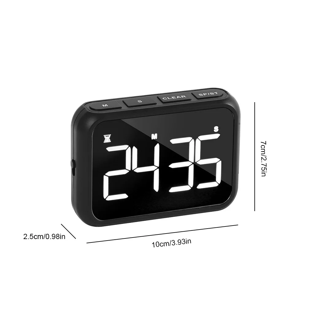 digital timer kitchen cooking rechargeable led countdown alarm shower electronic bedroom timing with backing stand pink free global shipping