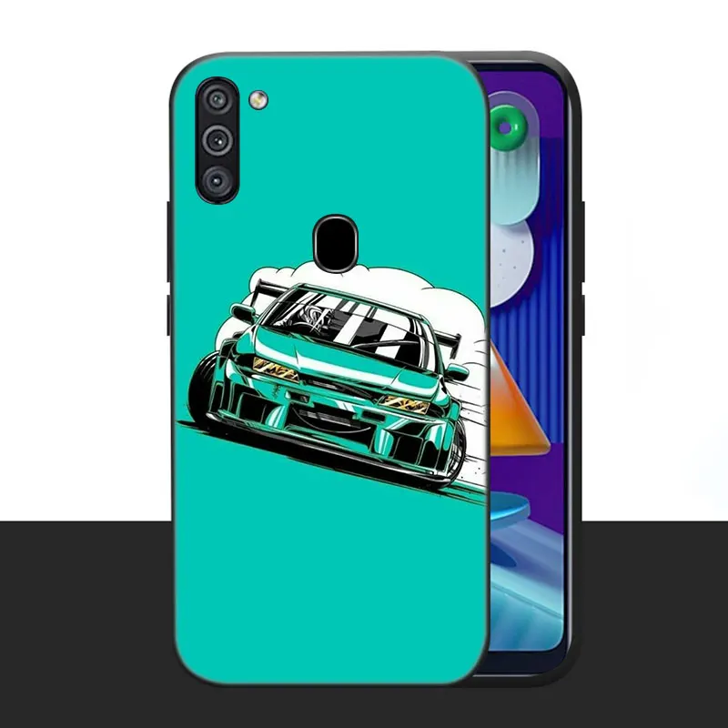 Японский чехол JDM для телефона в спортивном автомобиле Samsung Galaxy A01 A03 Core A02 A10 A20 S A11
