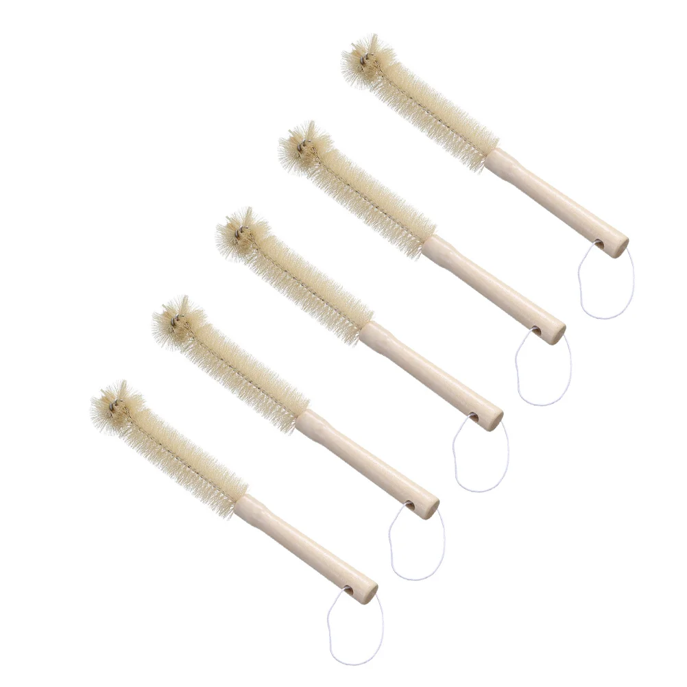 

5pcs Bottle Brush Practical Cup Handle Bottle Brush Bottle Cleaner