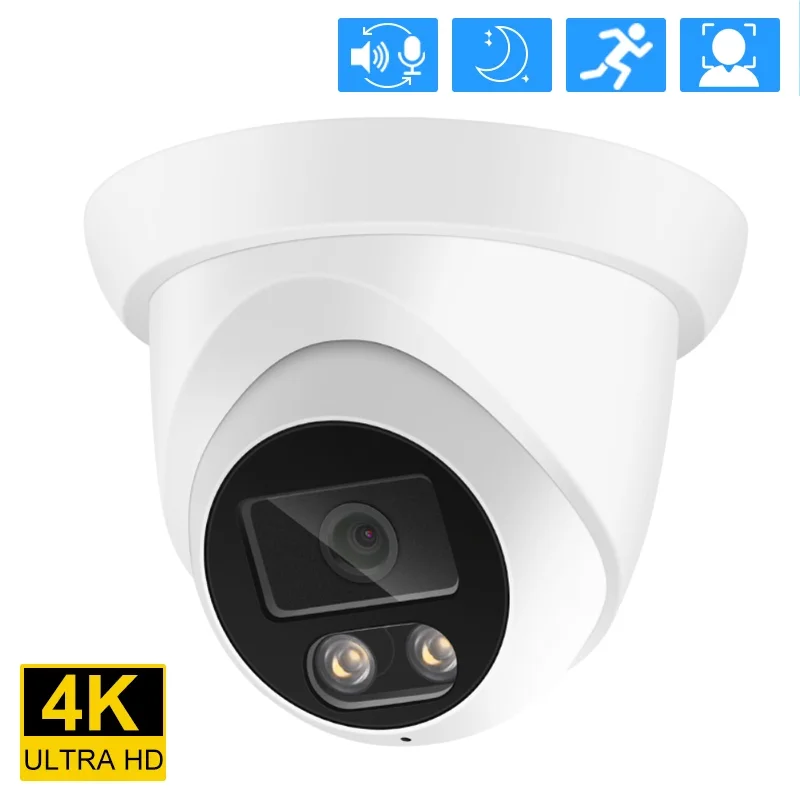 

Aubess супер 8MP IP-камера 4K HD аудио H.265 Onvif белая купольная комнатная камера видеонаблюдения ночного видения IR 4MP наружняя камера видеонаблюдения...