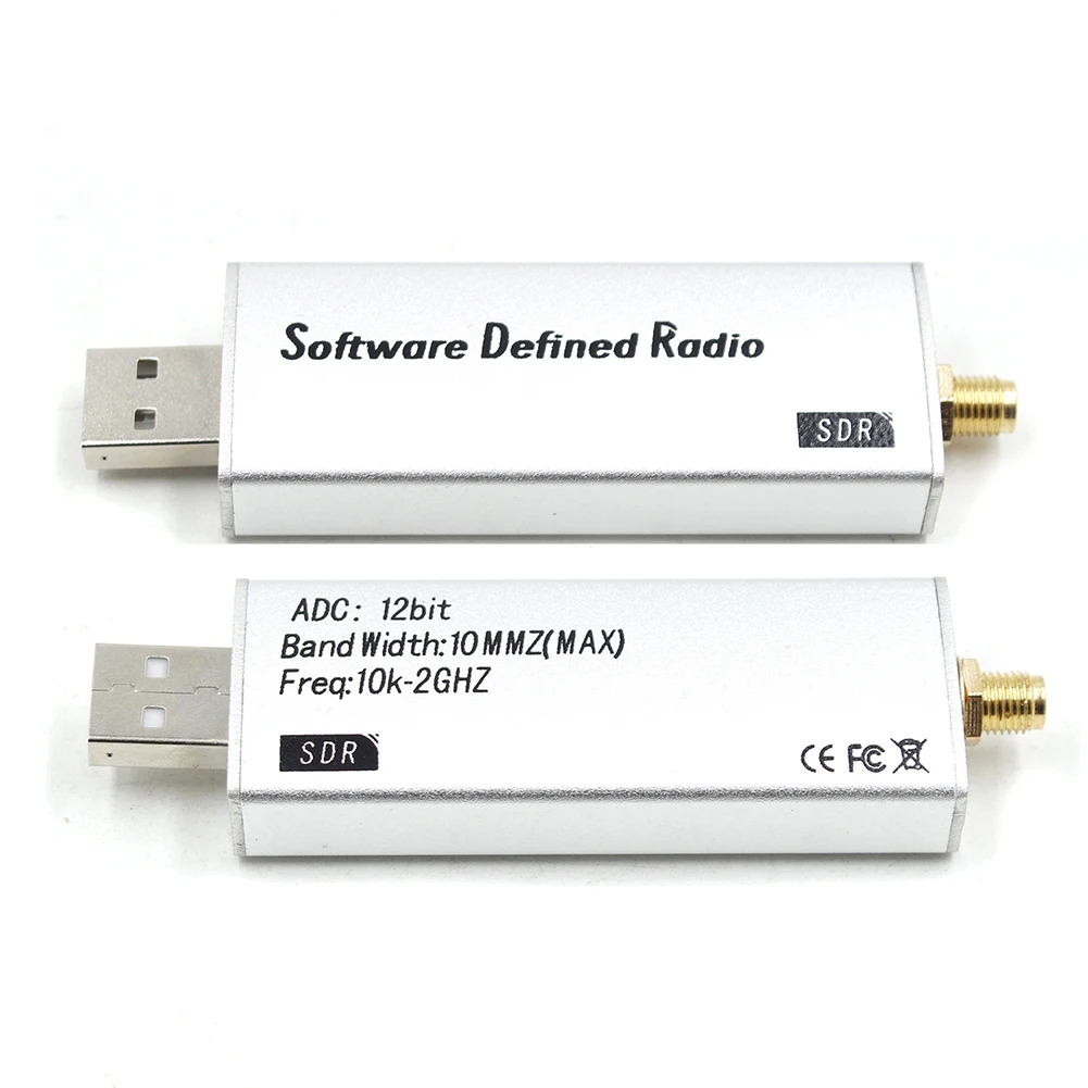 

Software Defined Radio Receiver Aluminium Broadband Software Receiver 10KHz To 2GHz USB Interface Compatible for Radio Broadcast