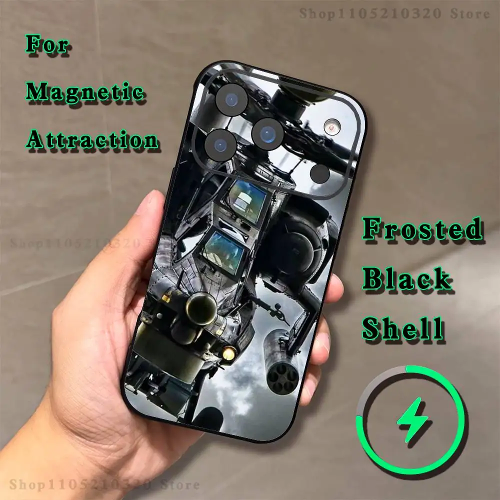 Фото Чехол для телефона A-Apache AH-64 для iPhone 17, 16, 15, 14, 13, 12, 11, Pro, Max, Plus, E, Air, Mini, магнитный, с поддержкой MagSafe, матовый №3