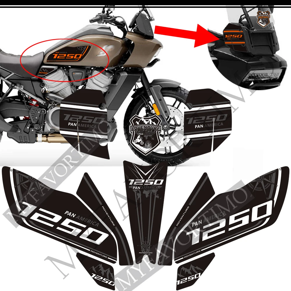 2020 2021 2022 для HARLEY Pan America 1250 комплект с эмблемой логотипа бензобака протектор
