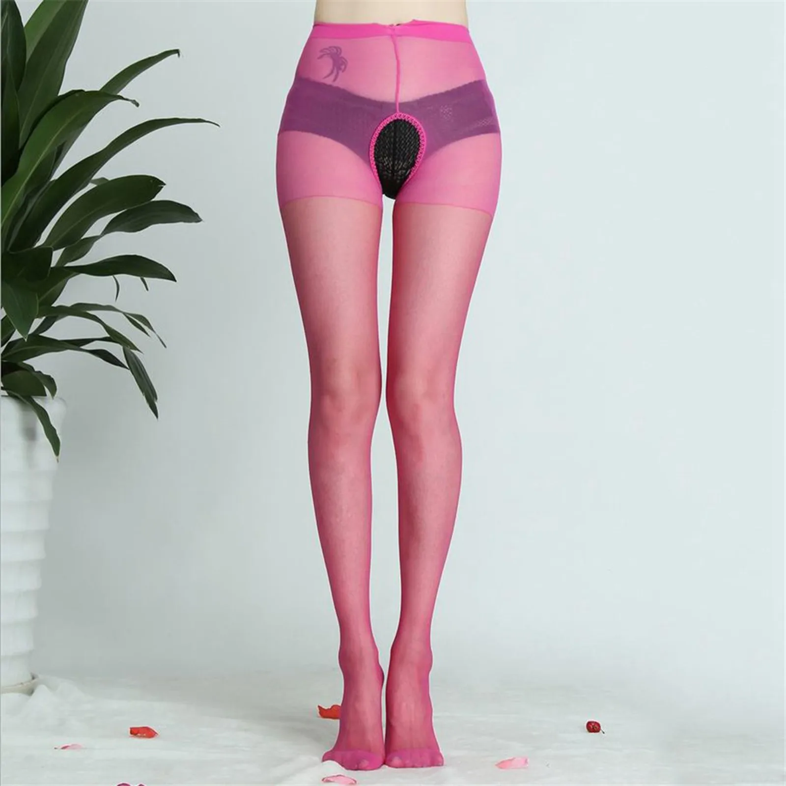 Сексуальное женское белье колготки ультра эластичные шелковые чулки чехол