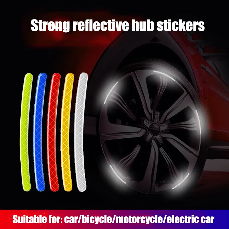 

Car wheel hub reflective strip Car door safety opening warning tape Car rear warning reflective strip Car supplies Accessories