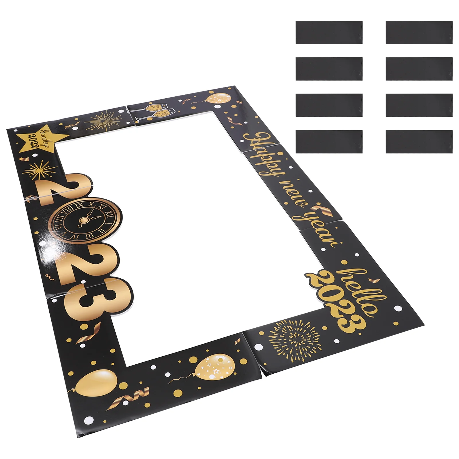 

New Year Frame Photo Years Props Party Selfie Eve Booth Happy Photography Supplies Decorations Favors Holiday Picture 2023