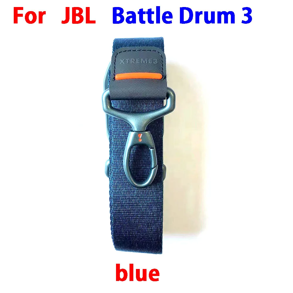 1PCS For JBL war drum 3 belt blue Bandage Leather Webbing Knuckle Handle Grip Strap Speaker Connector Accessories