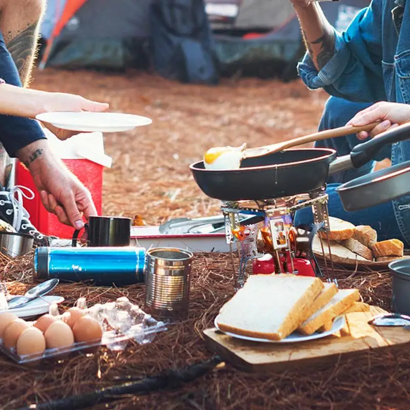Туристическая горелка 3900 Вт портативная ветрозащитная для кемпинга пешего