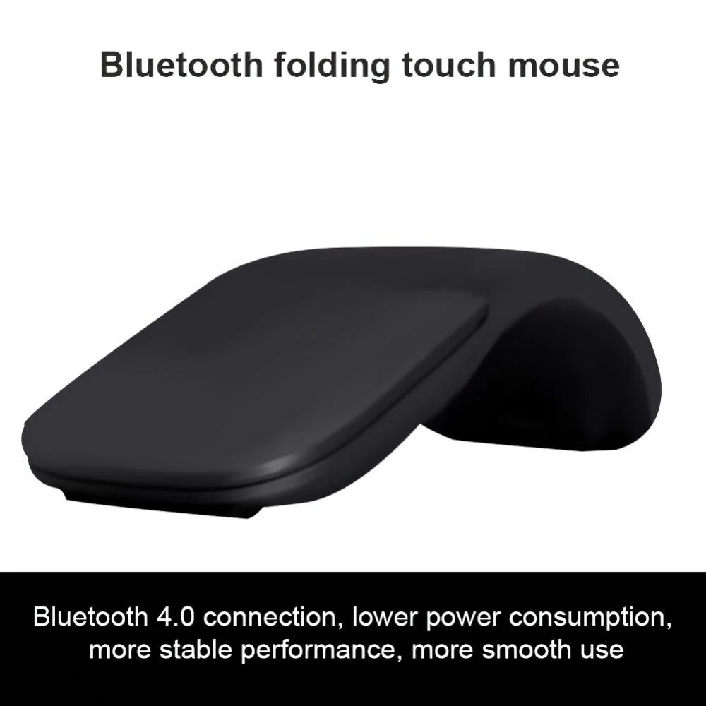 

2023 Folding Mouse Bluetooth 4.0 Mute Mouse Touch 2.4gusb Wireless Receiver Wireless Mouse Silent Bluetooth Mouse Folding New