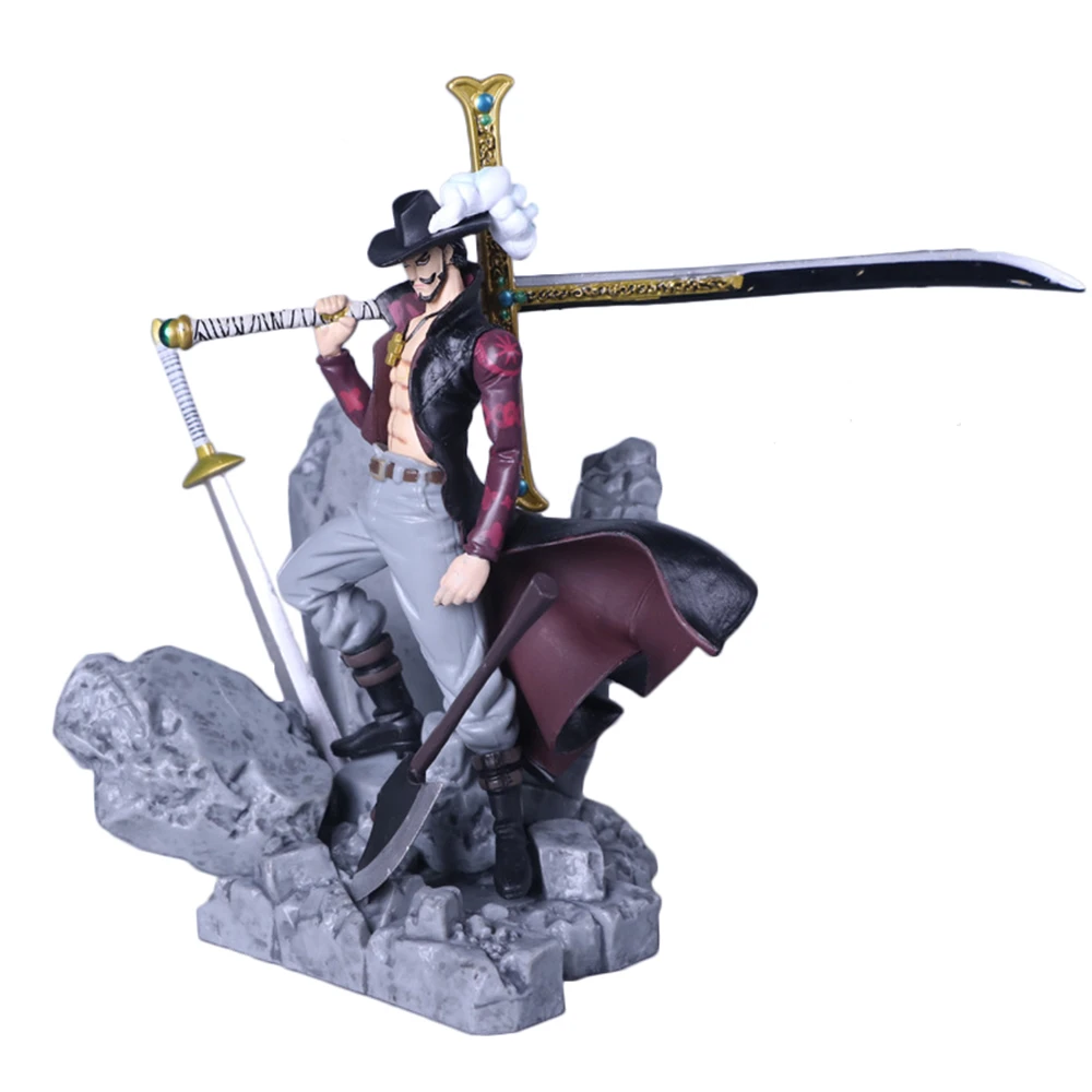 

One Piece The Battle Over The Dome Dracule Mihawk Anime Action Figure Model Figma Statue Collection Toy Desktop Decoration