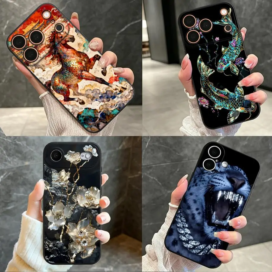 Фото Чехол для Apple iPhone 17 Pro Max 14 11 16 12 15 Plus 7 8 Air 17e 16e X XS XR 13 Mini с рисунком 