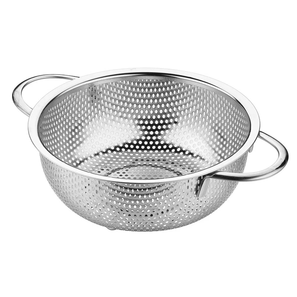 

Fruit Basket Metal Baskets Vegetable Rice Stainless Steel Mesh Wash House Water Filter