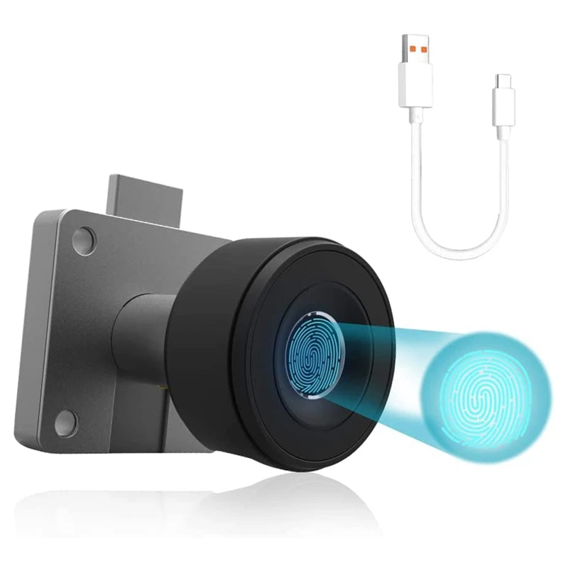 

Fingerprint Drawer Lock,Keyless Biometric Fingerprint Cabinet Lock,For Dresser, File Cabinet
