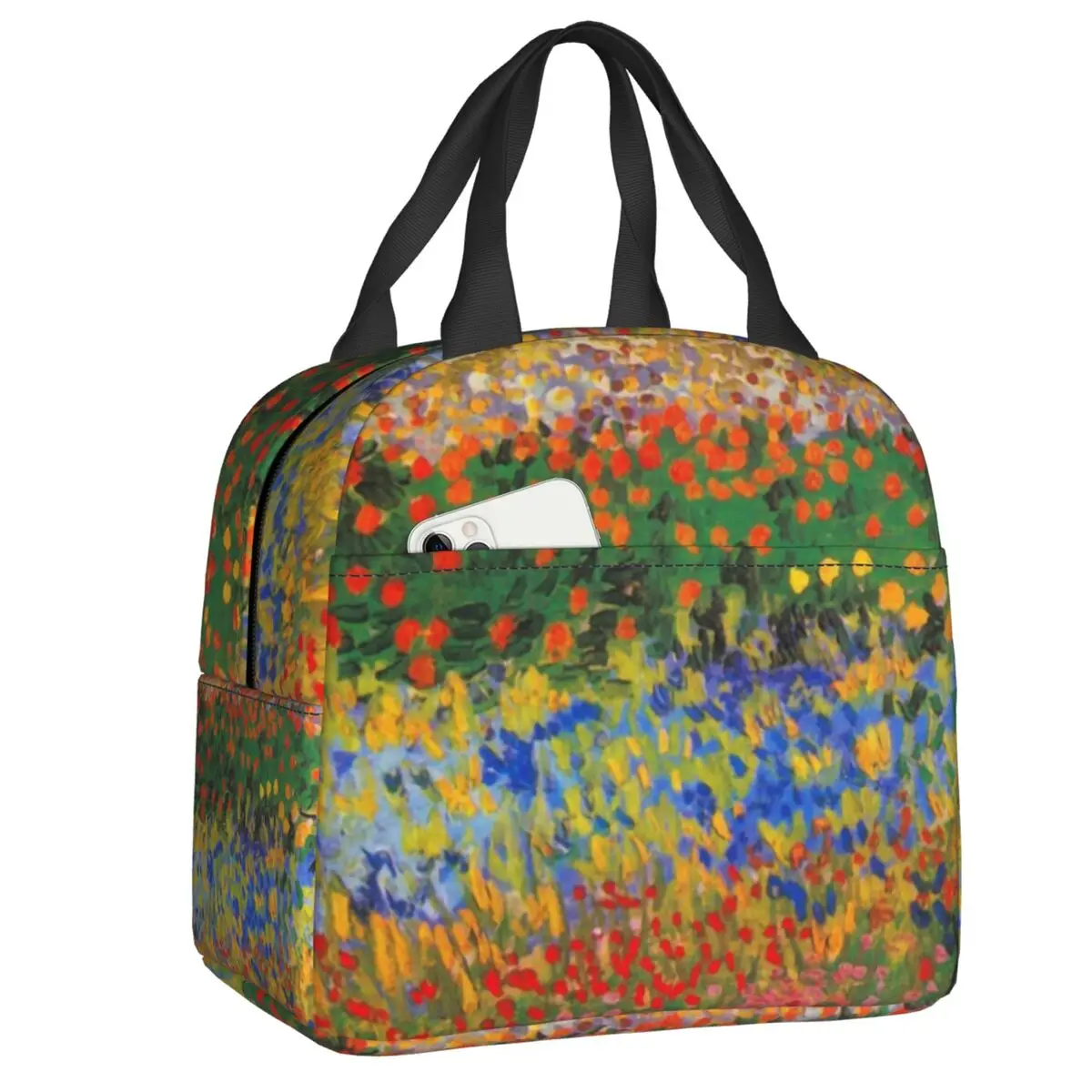

Flower Garden By Vincent Van Gogh Insulated Lunch Bags for Outdoor Picnic Art Painting Cooler Thermal Bento Box Women Kids