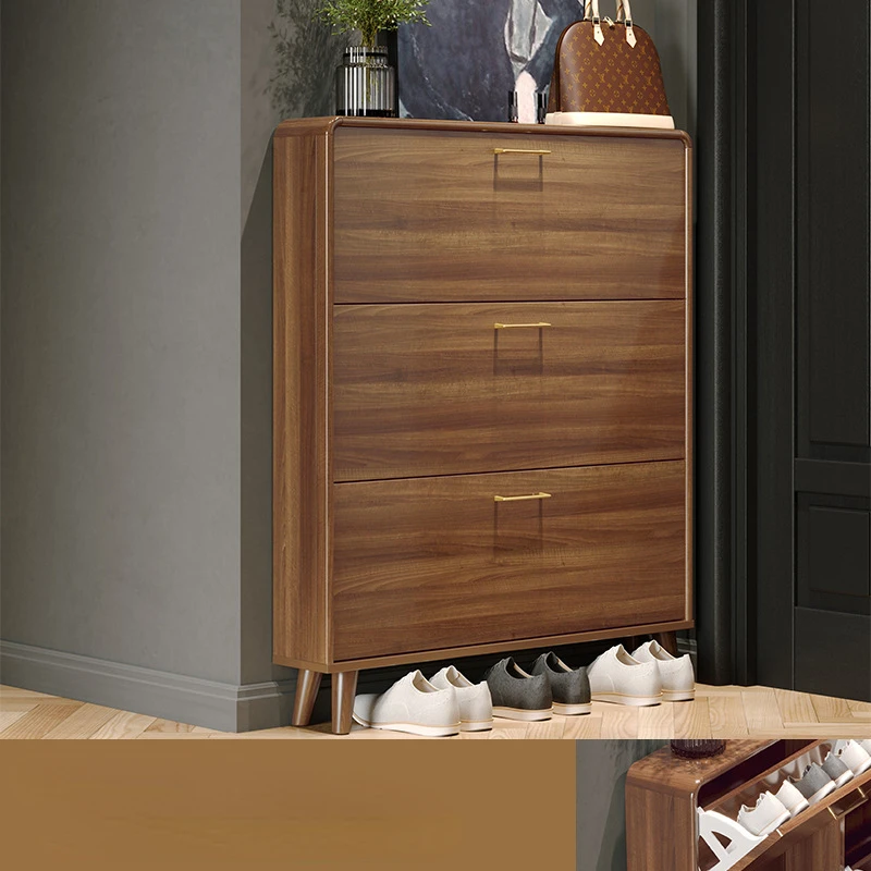 

Ultra-thin Tipping Shoe Rack Cabinet Home Light Luxury Small Apartment Door Entrance Cabinet Living Room Shoe Shelf Furniture