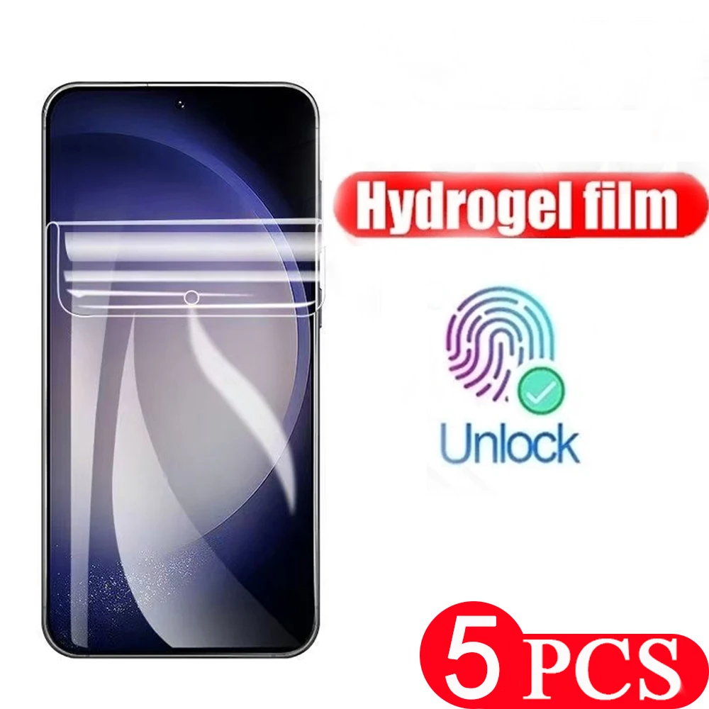 

5 шт., Гидрогелевая Защитная пленка для Samsung Galaxy S23 S22 Ultra S21 plus S20 S10 lite