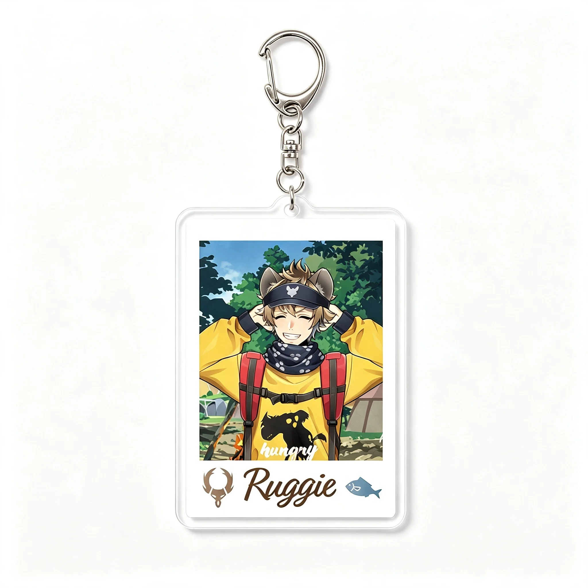 Фото Извращенная брелок для акриловых ключей LEONA FLOYD AZUL JACK RUGGIE TREY KALIM COSPLAY ANIME MODEL PLATE 6CM №5