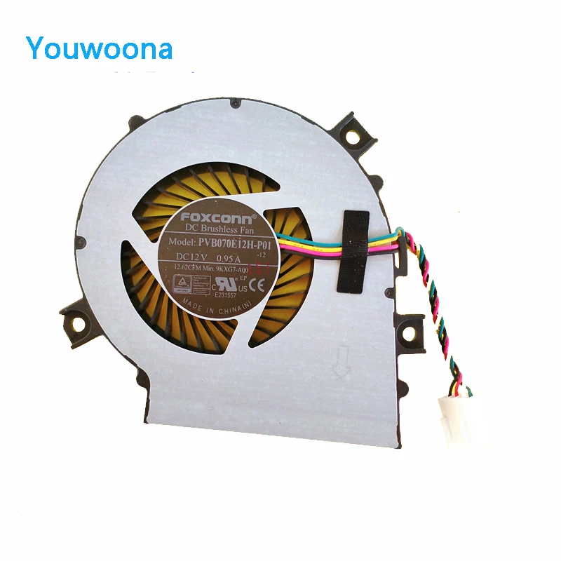 Новый оригинальный вентилятор охлаждения процессора ноутбука для DELL PVB070E12H-P01 09KXG7 Новый оригинальный вентилятор охлаждения процессора ноутбука для DELL PVB070E12H-P01 09KXG7