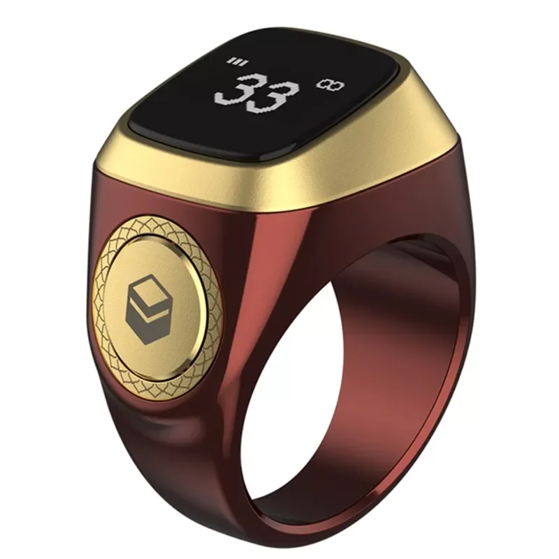 

NEW2023 HighQuatlity Iqibla Smart Tasbih Tally Counter for Muslims Zikr Ring Digital Tasbeeh 5 Prayer Time Vibration Reminder Wa
