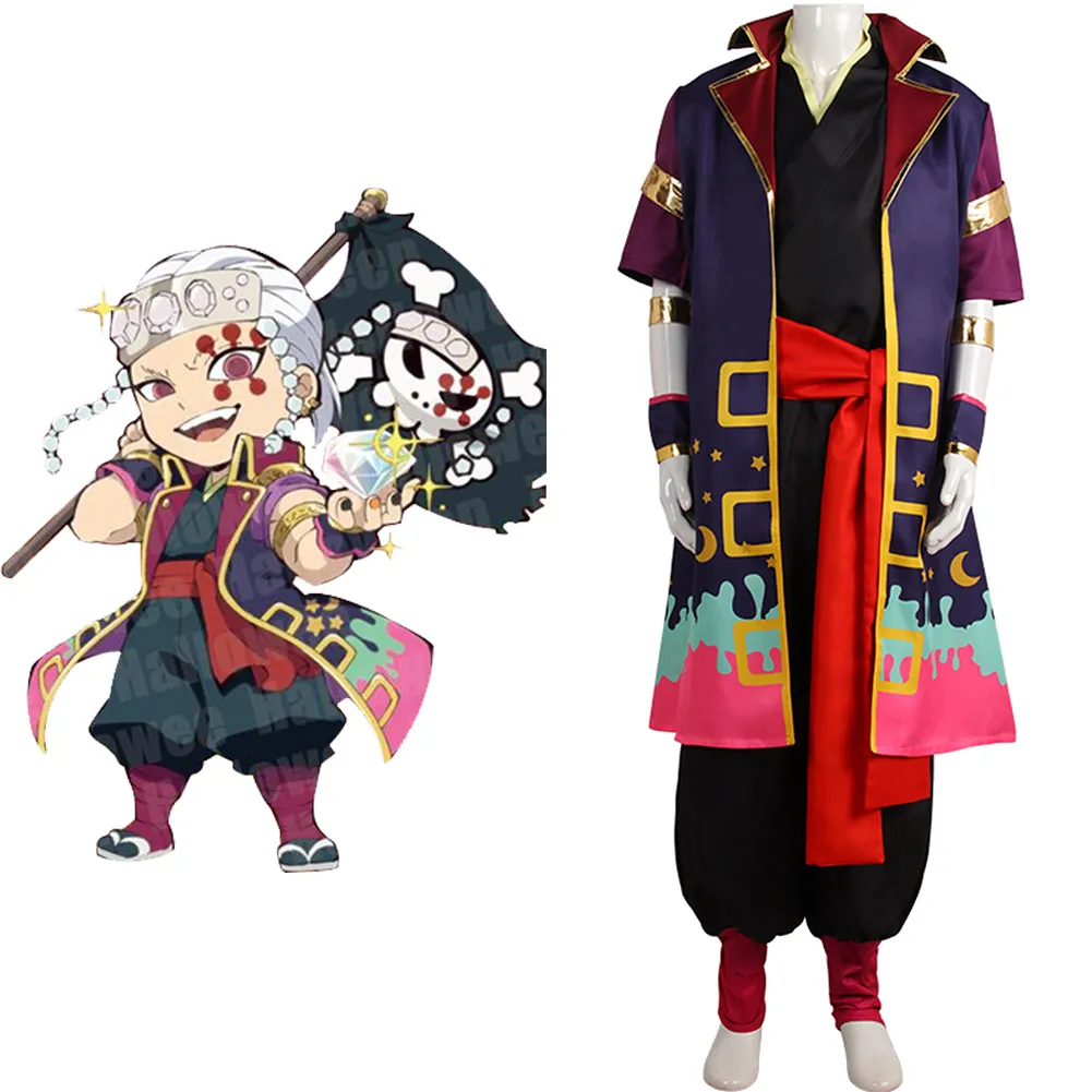 

Anime Demon Slayer Uzui Tengen Cosplay Costume Outfits Halloween Carnival Suit