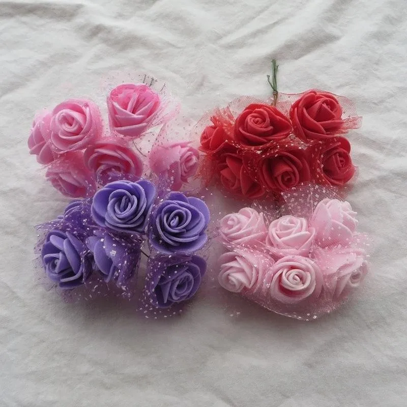 

Букет из пенопласта со стеблями и сеткой, свадебный букет, 1440 роз/Лот, 3,5 см