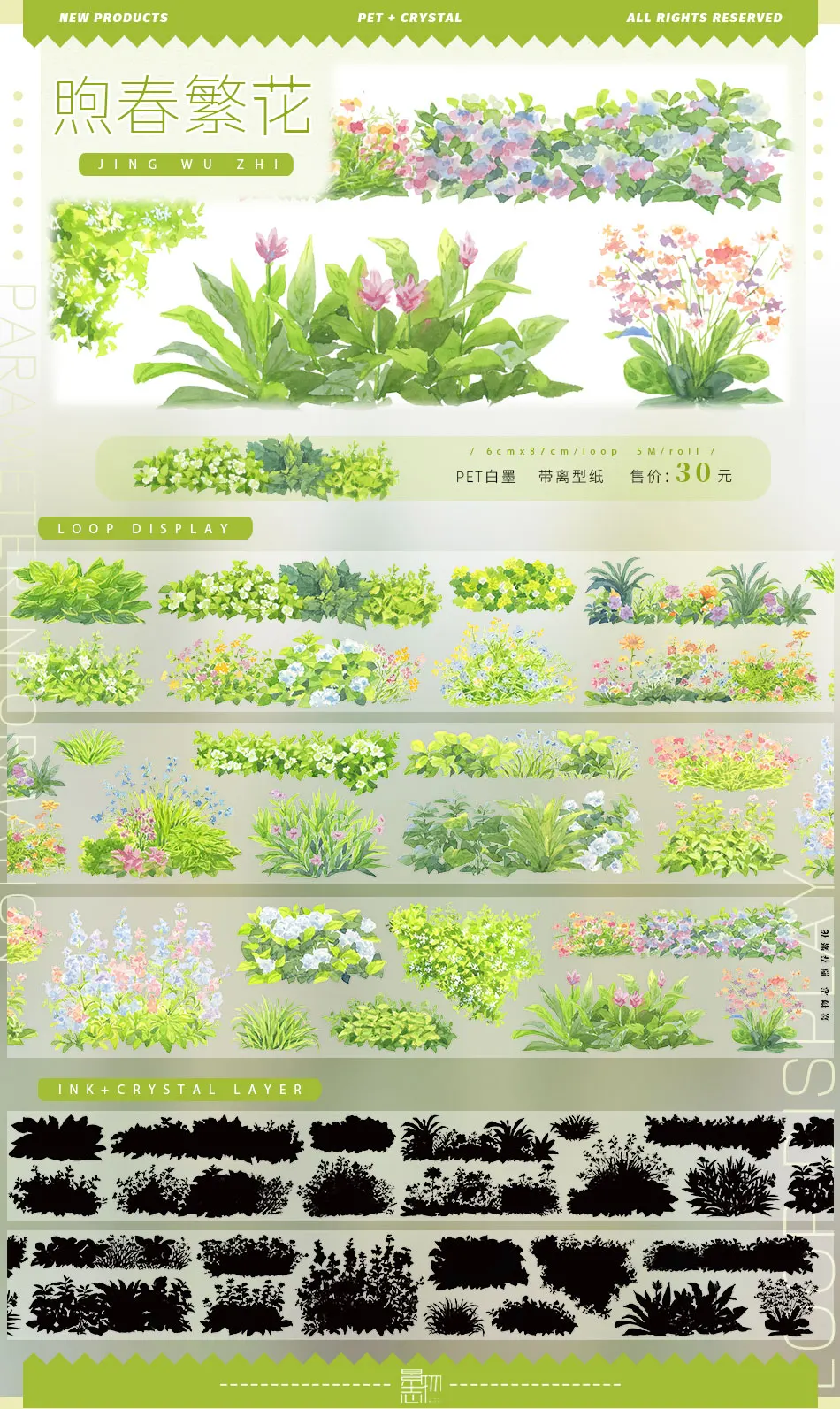 

Прибрежный праздничный коллаж Washi Pet Tape