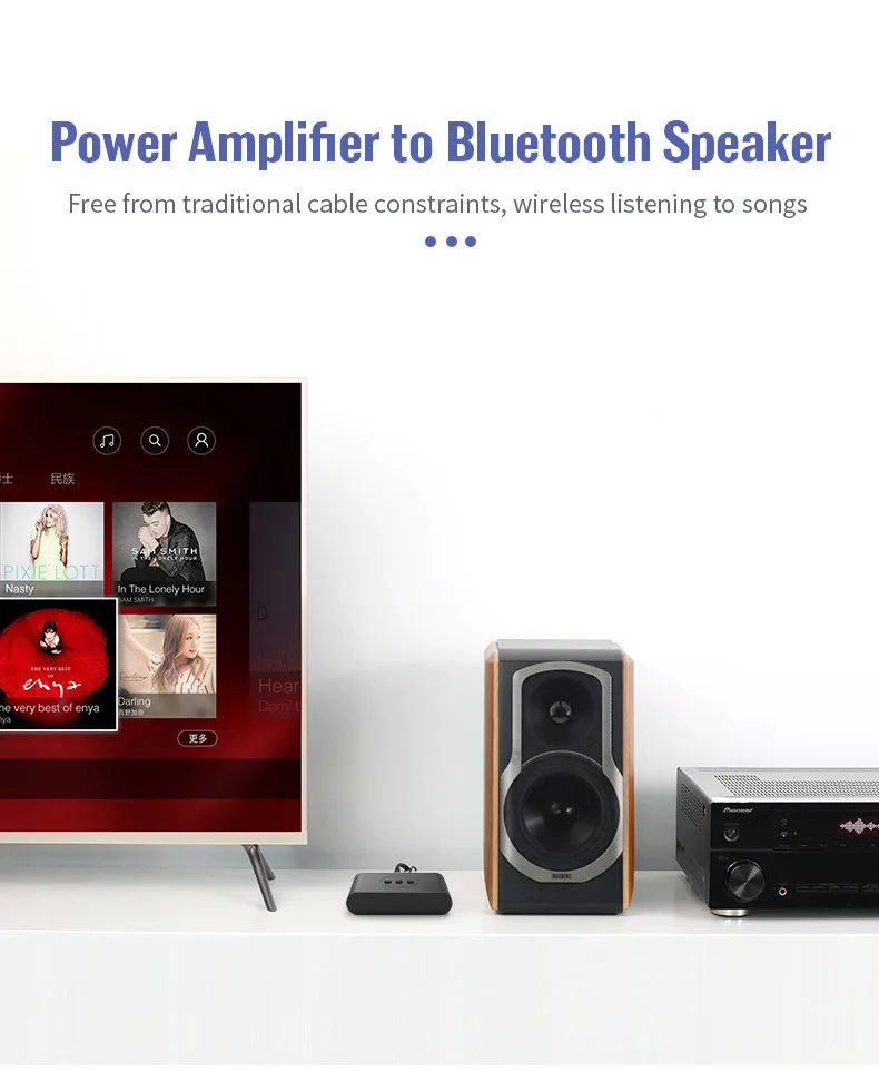 Bluetooth 5 0 аудиоприемник U-диск RCA 3 мм AUX разъем стерео беспроводной адаптер для