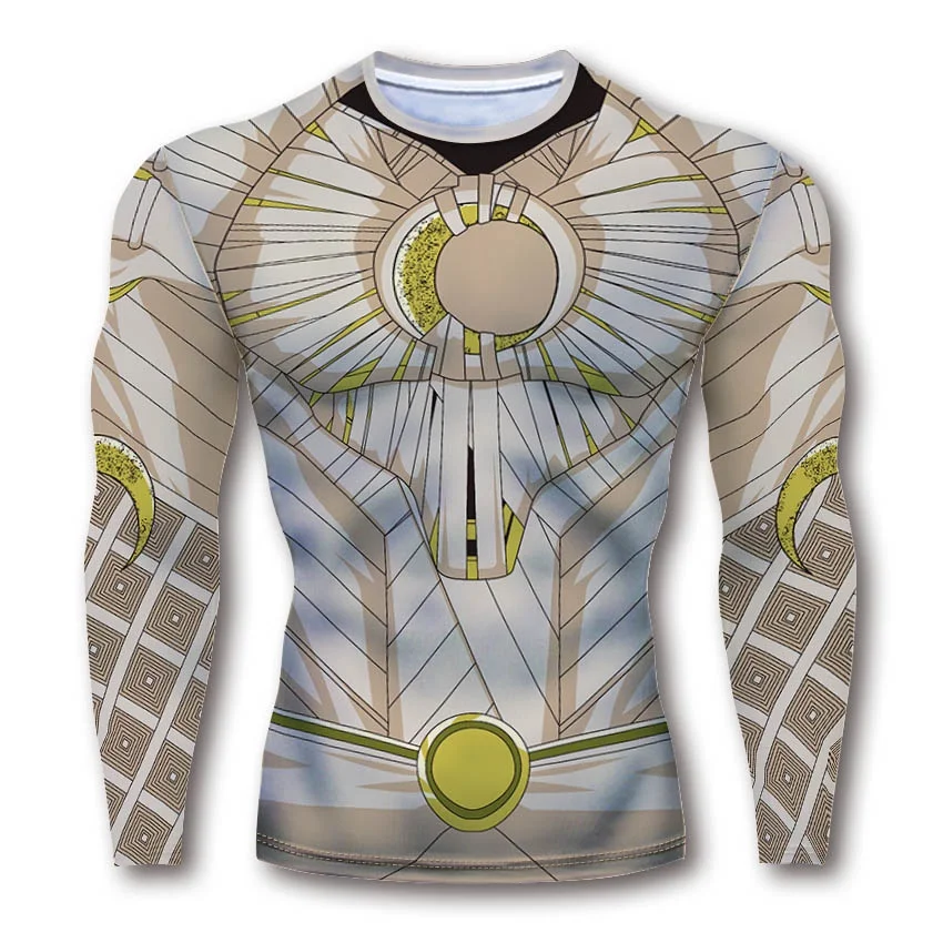 

Футболка мужская быстросохнущая с длинным рукавом и 3D-принтом