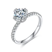 s925 silver moissanite ring main stone 0 84ct engagement fashion women