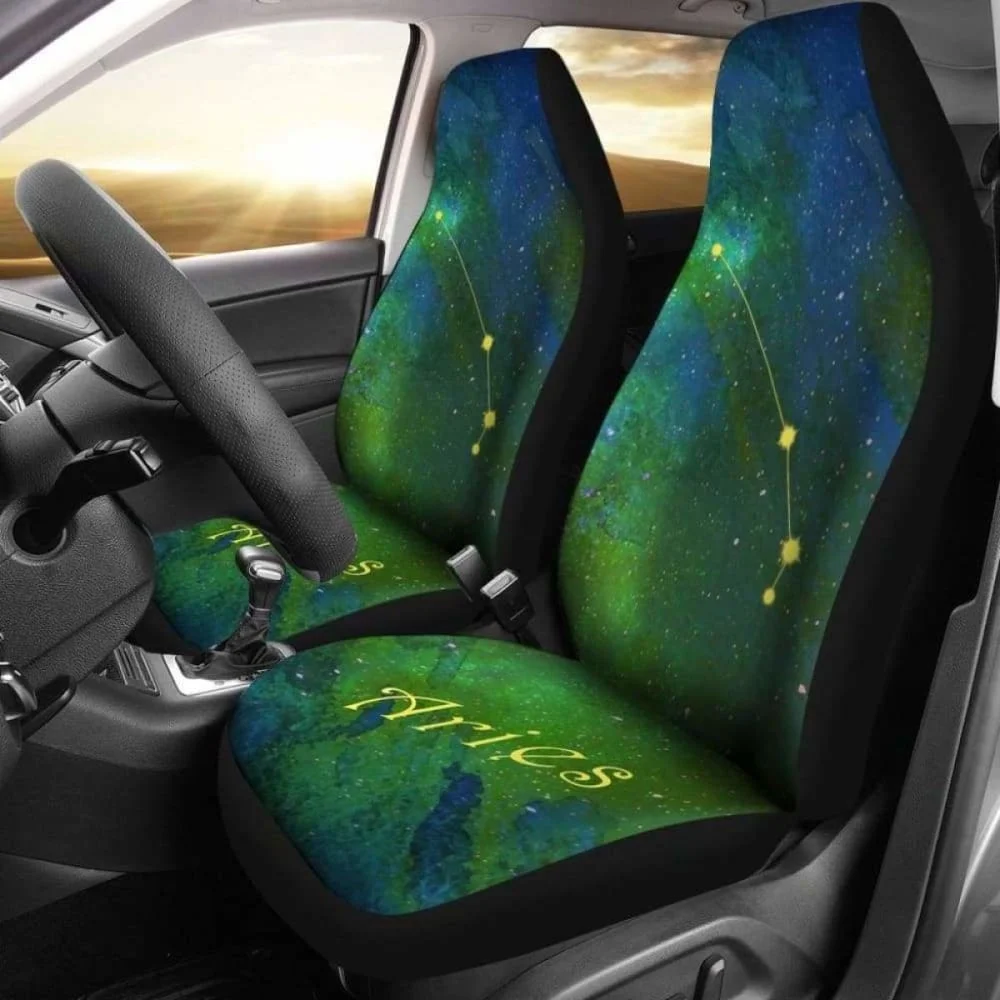 

Zodiac Aries Car Seat Covers ,Pack of 2 Universal Front Seat Protective Cover