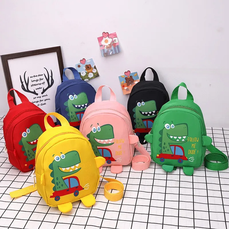 

Детские рюкзаки с милыми динозаврами, школьный ранец с мультяшными животными для мальчиков и девочек, регулируемые сумки для книг с защитой...