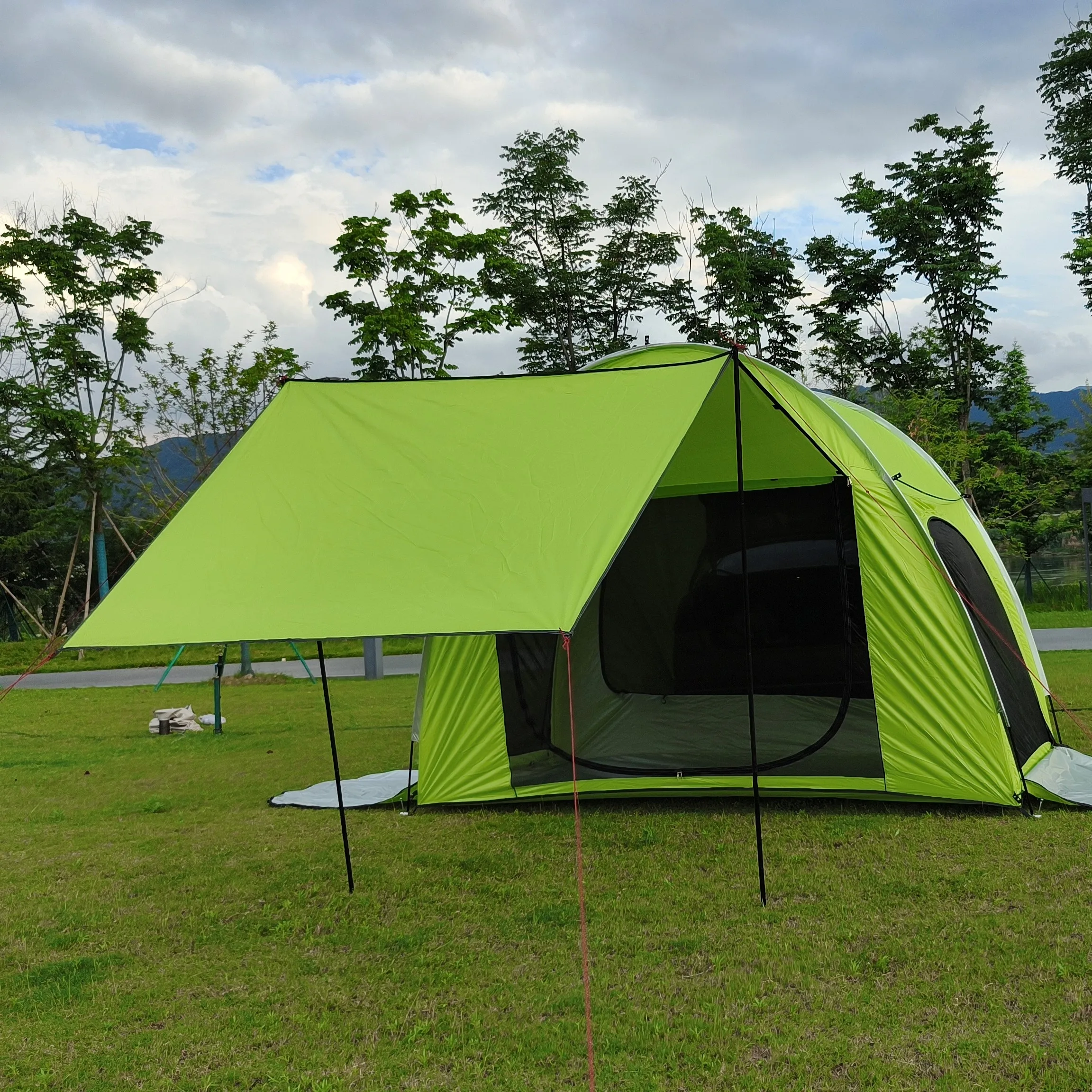 Палатка для кемпинга на 5 человек 6 Стандартная задних ворот легко