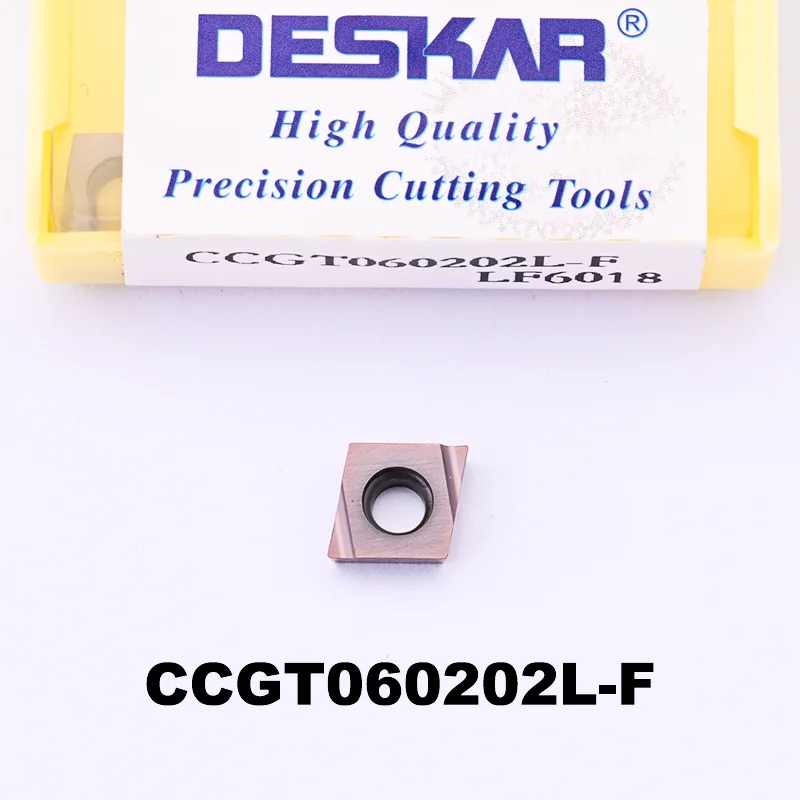 

DESKAR вклады CCGT 060204 CCGT 060202 R-U R-F L-U L-F CCGT LF6018 Токарный станок с ЧПУ Прецизионные расточные пластины Токарные инструменты