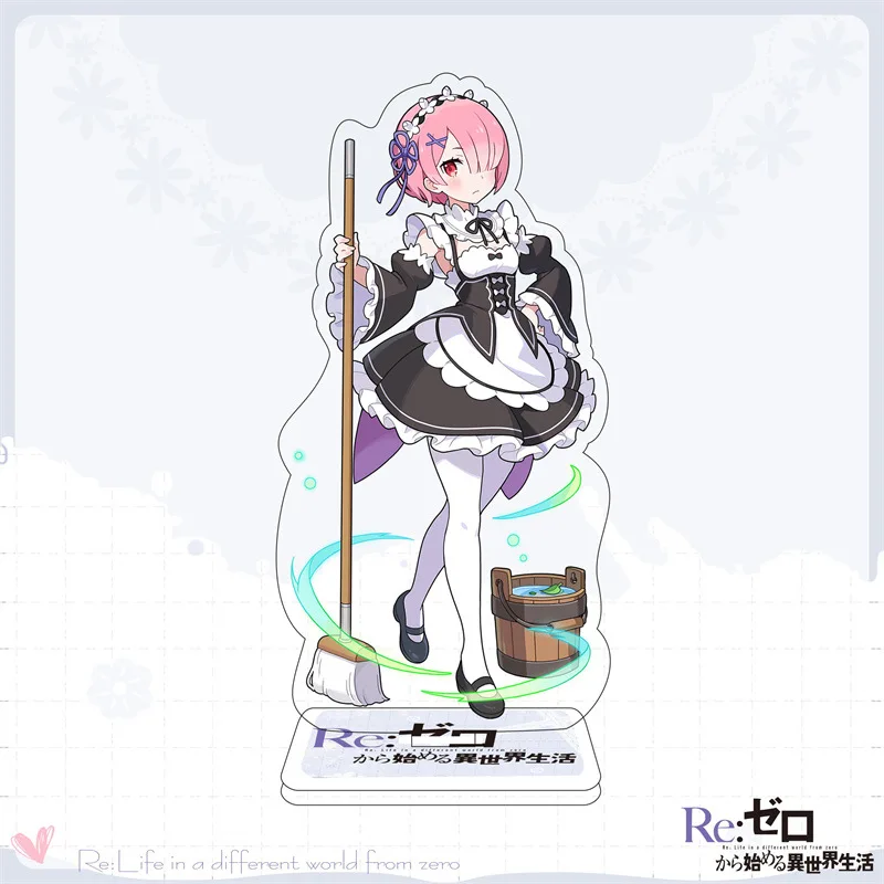 Hot Anime Animation Derivatives Acrylic Standing Plate Rem Ram Exquisite High Aesthetic Desktop Ornaments Beautiful Present