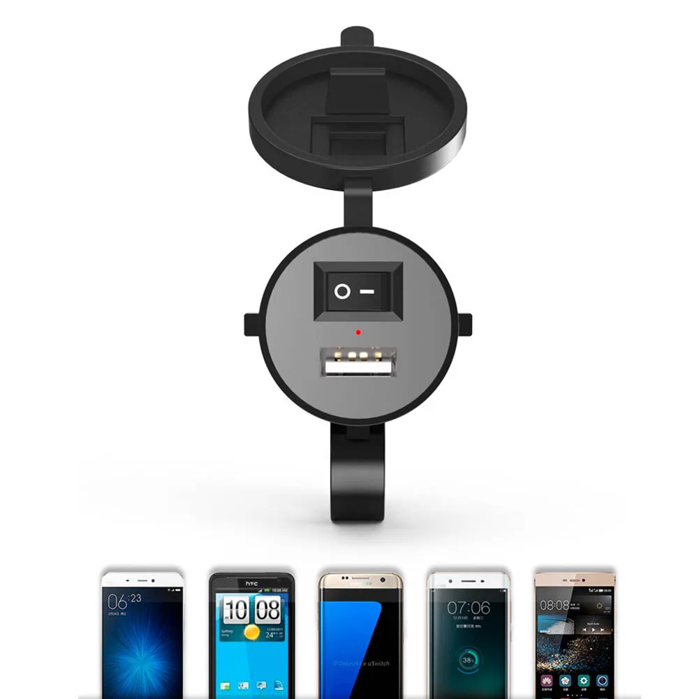 

Motorcycle Charger Phone Charger Port Power Socket Supply USB Waterproof 12V ABS Charger Fast Charging Brand New
