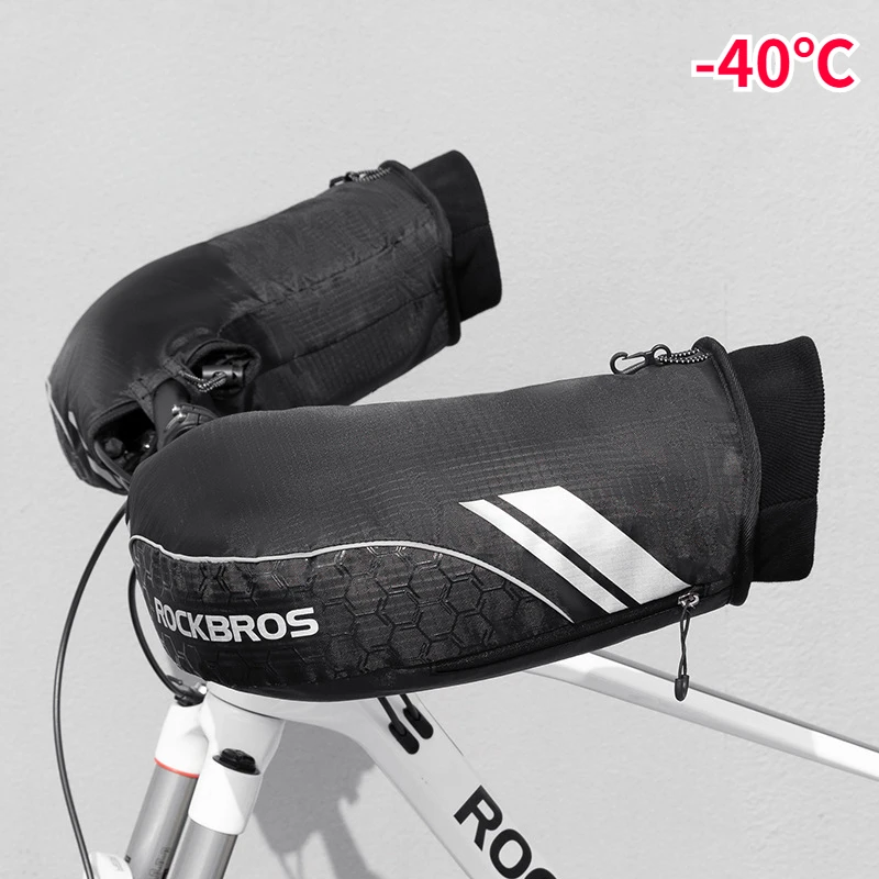 

ROCKBROS теплые велосипедные Варежки перчатки для снегохода/вездехода/внедорожника велосипедные варежки теплые флисовые перчатки для руля велосипеда велосипедные аксессуары