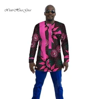 new autumn african dashiki men shirt long sleeve plus size africa style mens clothing ankara print cotton wax tops wyn110