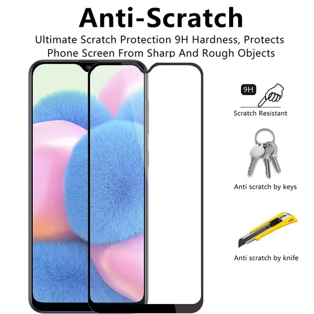 3 Piece Full Cover Glass For Samsung Galaxy A30s 6.4