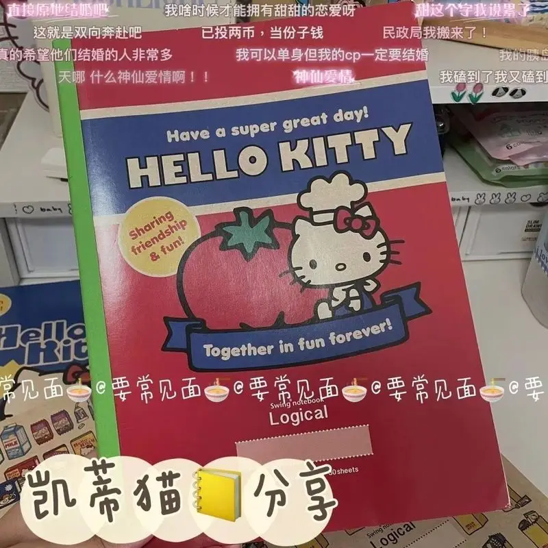 5 шт. кавайный Sanrio винтажный блокнот Hello Kitty мультяшный дневник симпатичный B5 для