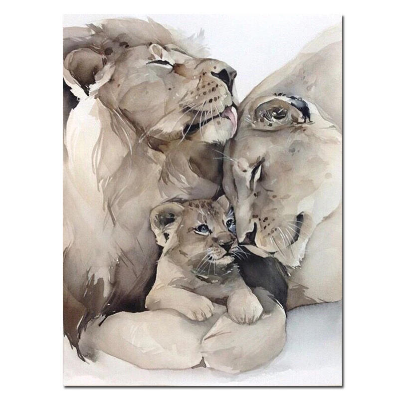 

Живописное полотно с львом Estmo ART