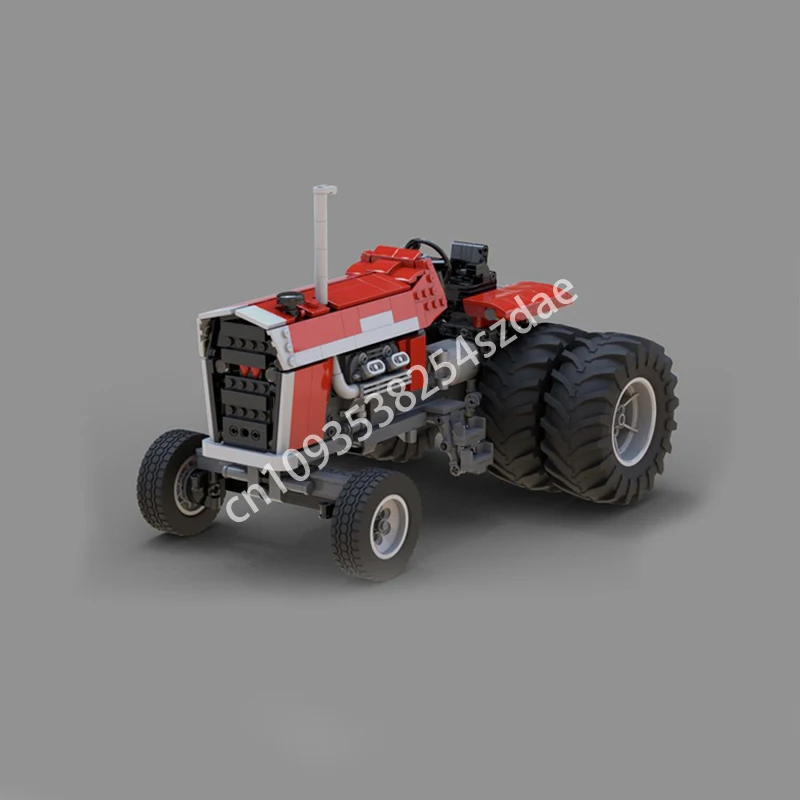 981 шт. MOC Traffic RC Massey Ferguson 1155 V8 Технология Модель Строительные блоки Укладка