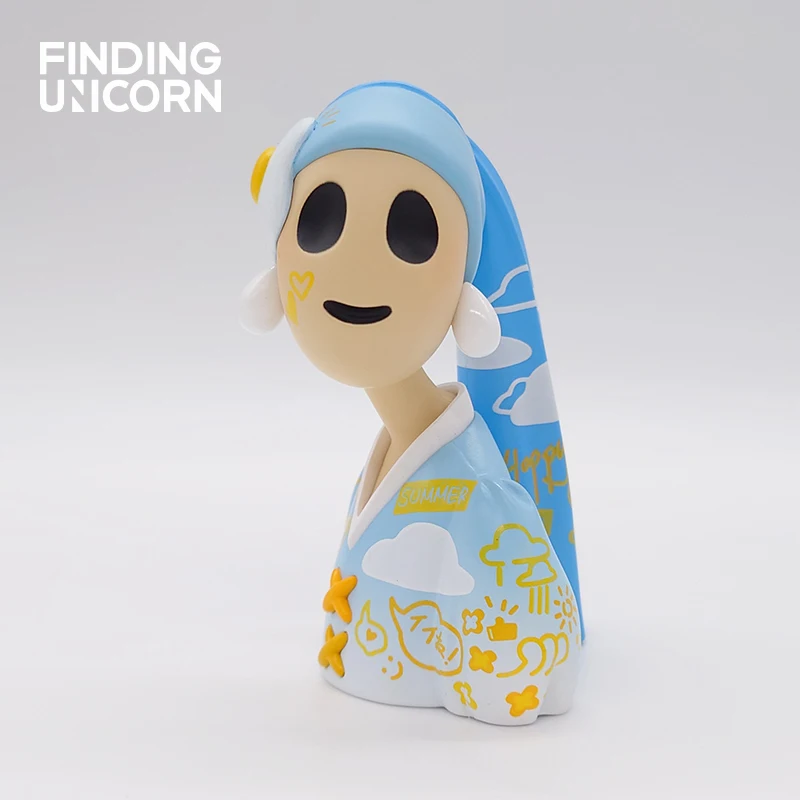 

Bluepiper Silent Shout The Girl with The Pearl Sunny Series 8cm Elevator Action Figure Ornaments 100% Original Model Doll Toys